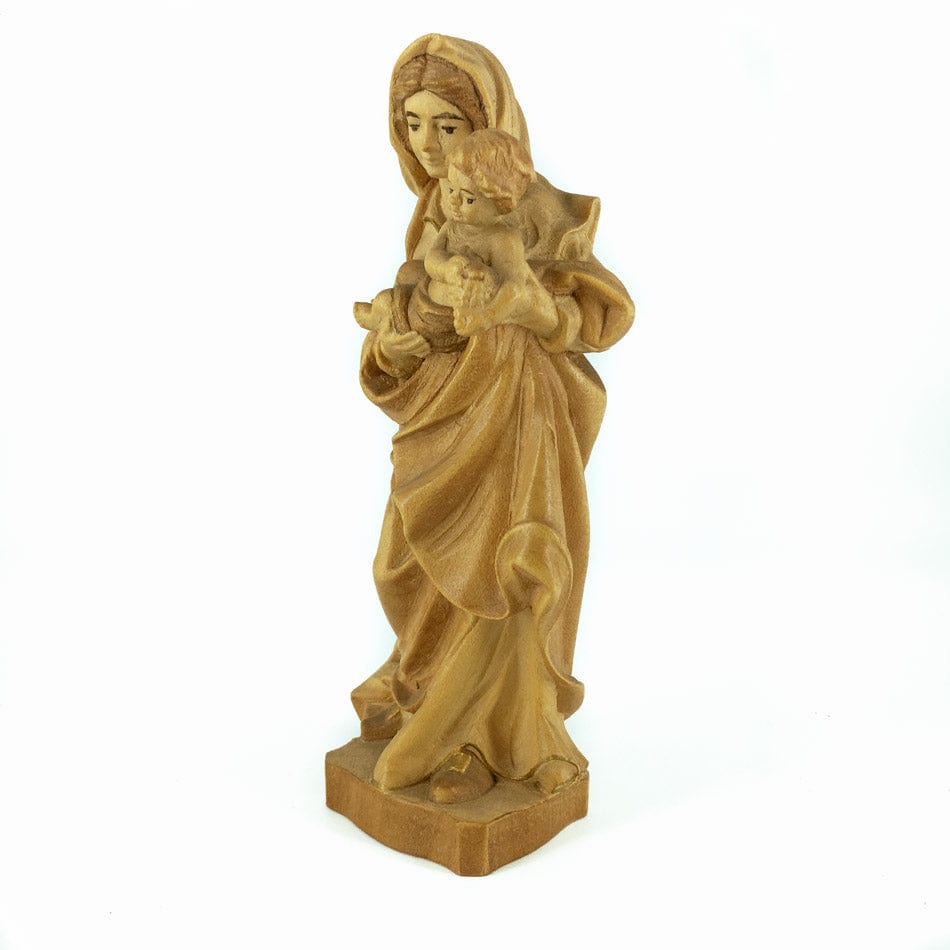 DEUR SNC DI DEMETZ OSVALD & CO. 15 cm (5.90 in) Natural Wood Statue of Virgin of the Grapes