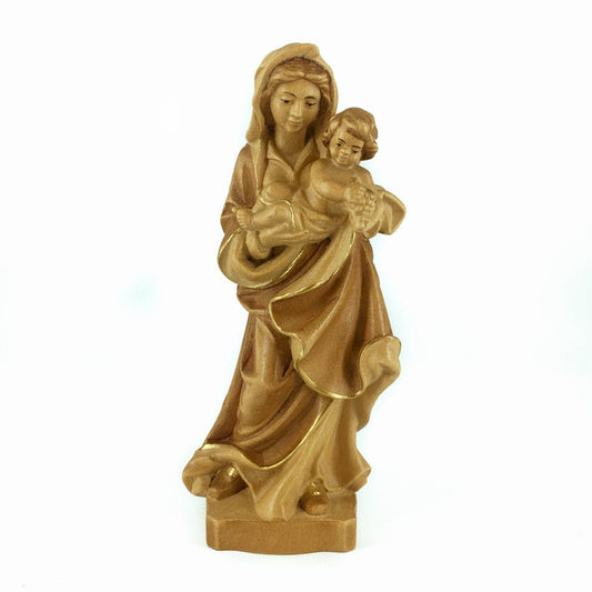 DEUR SNC DI DEMETZ OSVALD & CO. 15 cm (5.90 in) Natural Wood Statue of Virgin of the Grapes