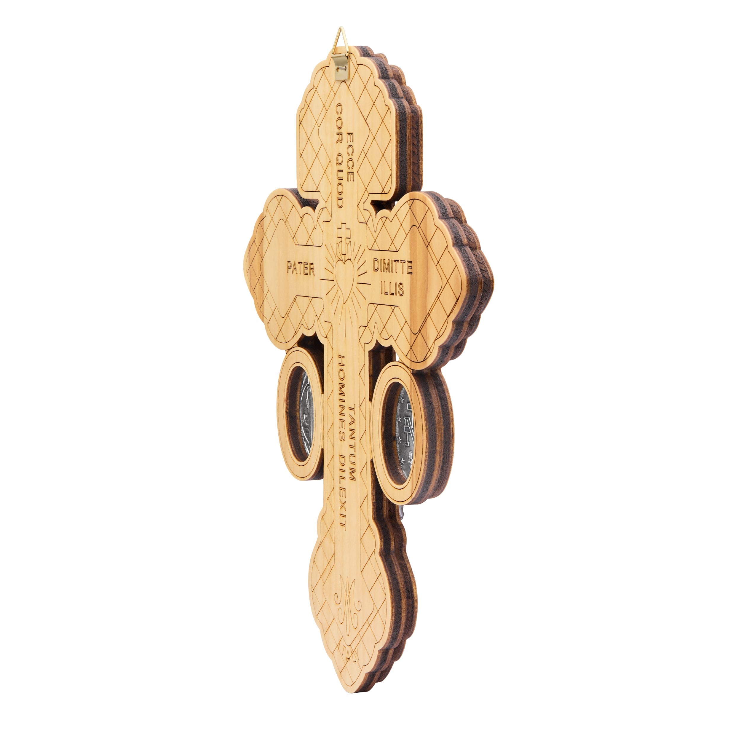 ✪Rutebo✪ ウシさん Olive Wood Cross of Forgiveness | MONDO CATTOLICO