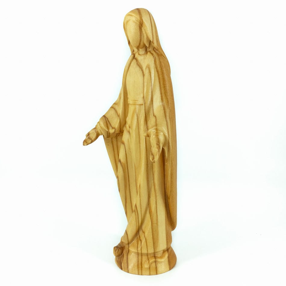 AMC S.r.l. - G.m.b.H. 15 cm (5.91 in) Olive Wood Statue of Our Lady of the Miraculous Medal