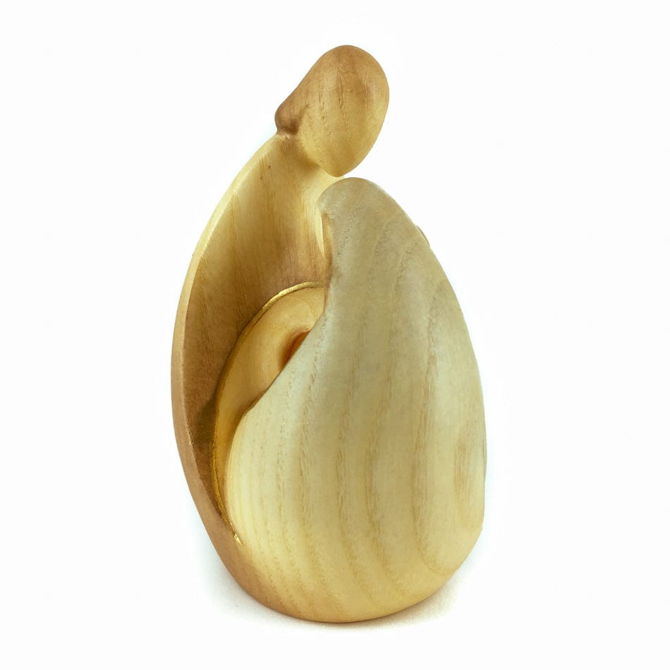 MONDO CATTOLICO 12 cm (4.72 in) Olive Wood Statue of the Nativity Modern Style