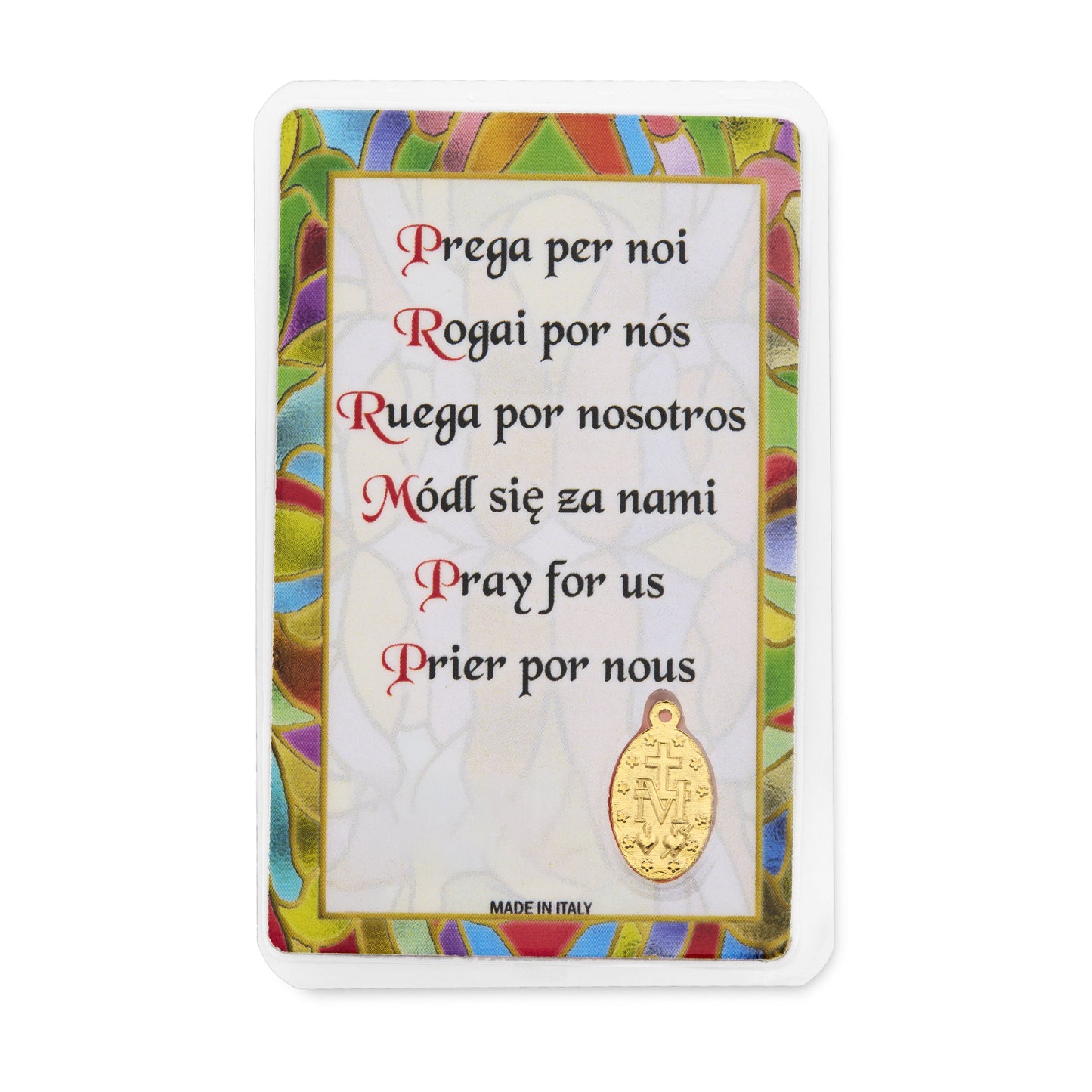 MONDO CATTOLICO ROMA Our Lady of Good Counsel Prayer Card