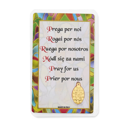 MONDO CATTOLICO ROMA Our Lady of Good Counsel Prayer Card