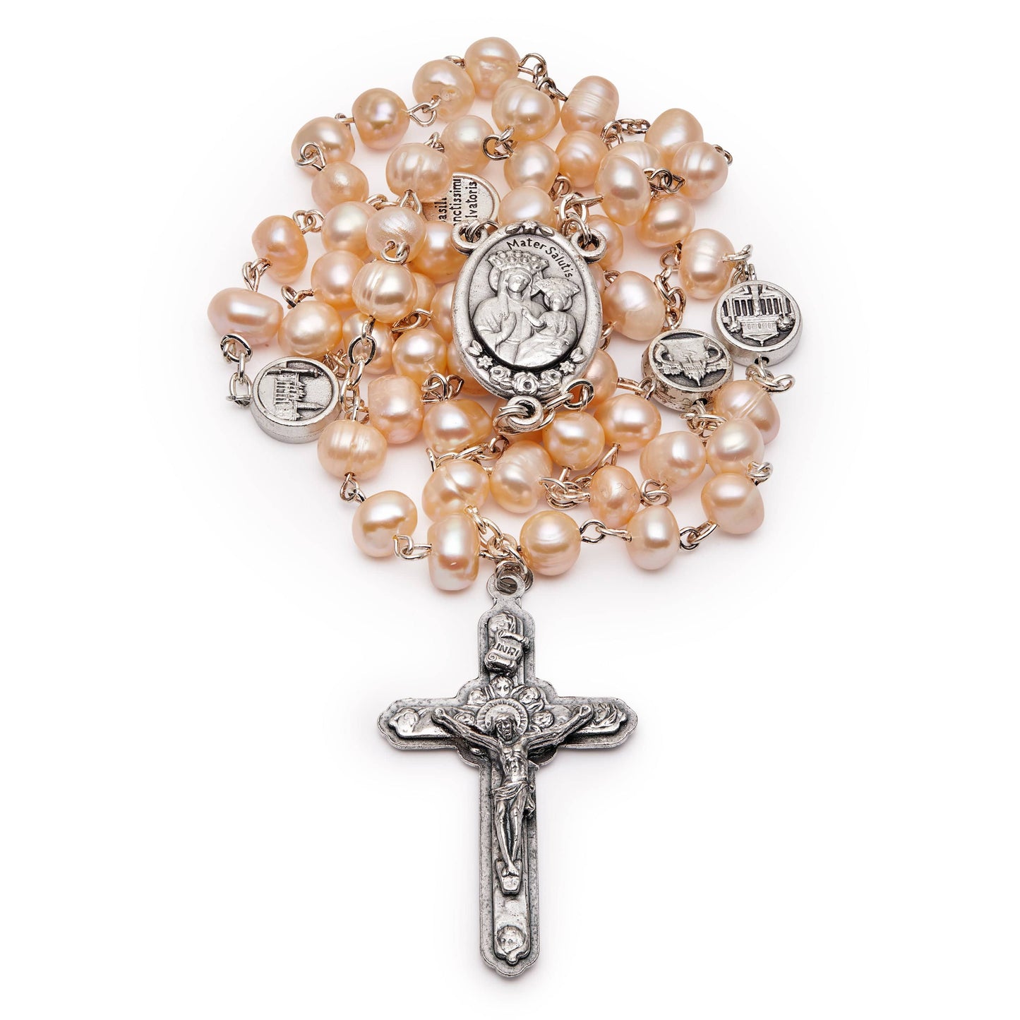 MONDO CATTOLICO Prayer Beads 51 cm (20.07 in) / 7 mm (0.27 in) Our Lady of Good Health Five Decades Rosary