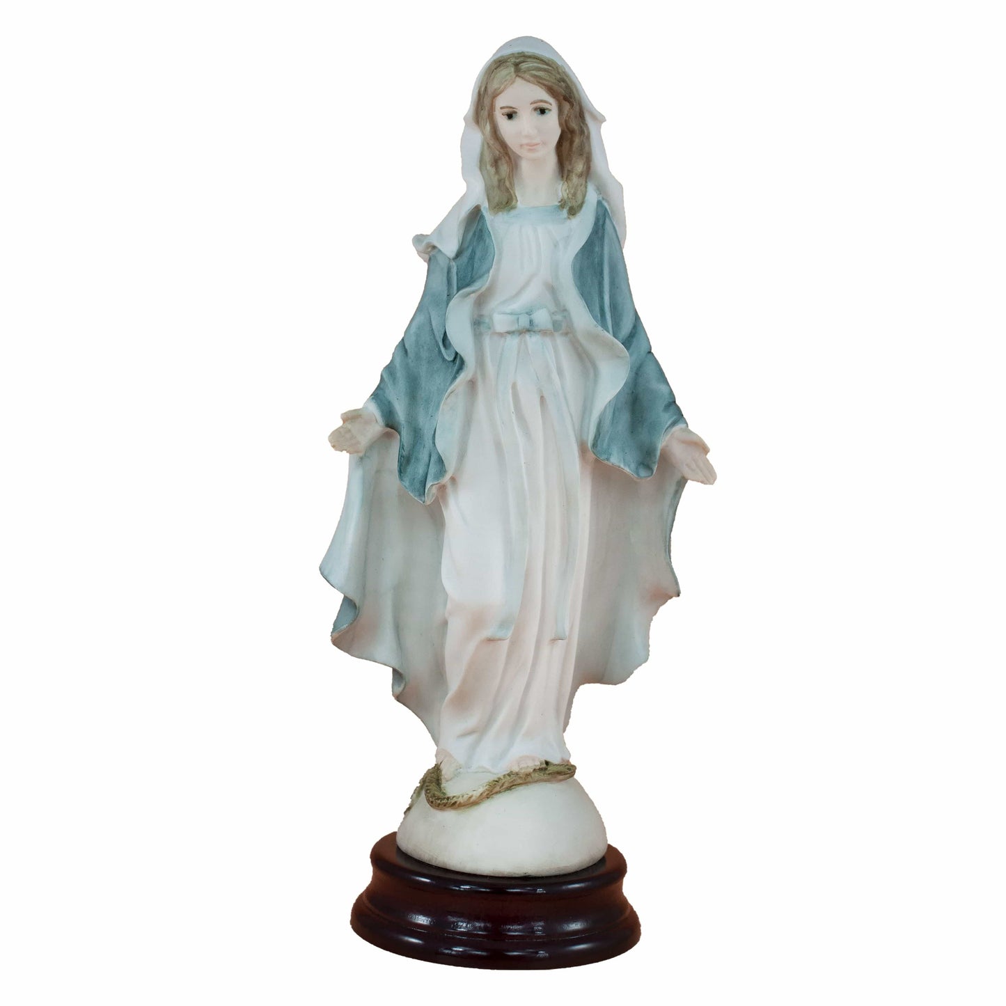 MONDO CATTOLICO 40 cm Our Lady of Grace Statue in Marble and Alabaster