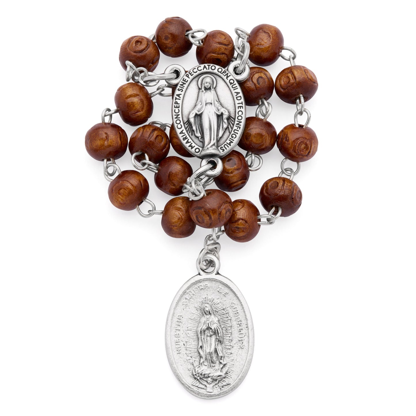 MONDO CATTOLICO ROMA Prayer Beads 18 cm (7 in) / 6 mm (0.23 in) Our Lady of Guadalupe Devotional Rosary