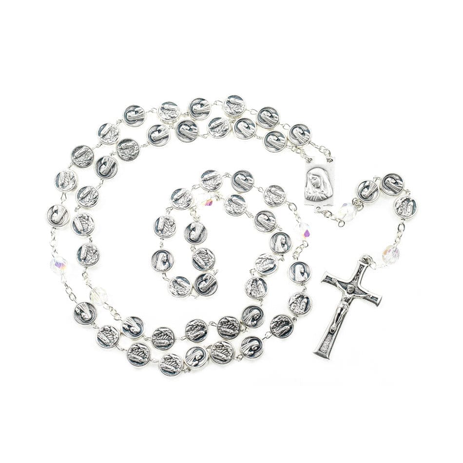 MONDO CATTOLICO Prayer Beads Our Lady of Lourdes Traditional Rosary Prayer Beads