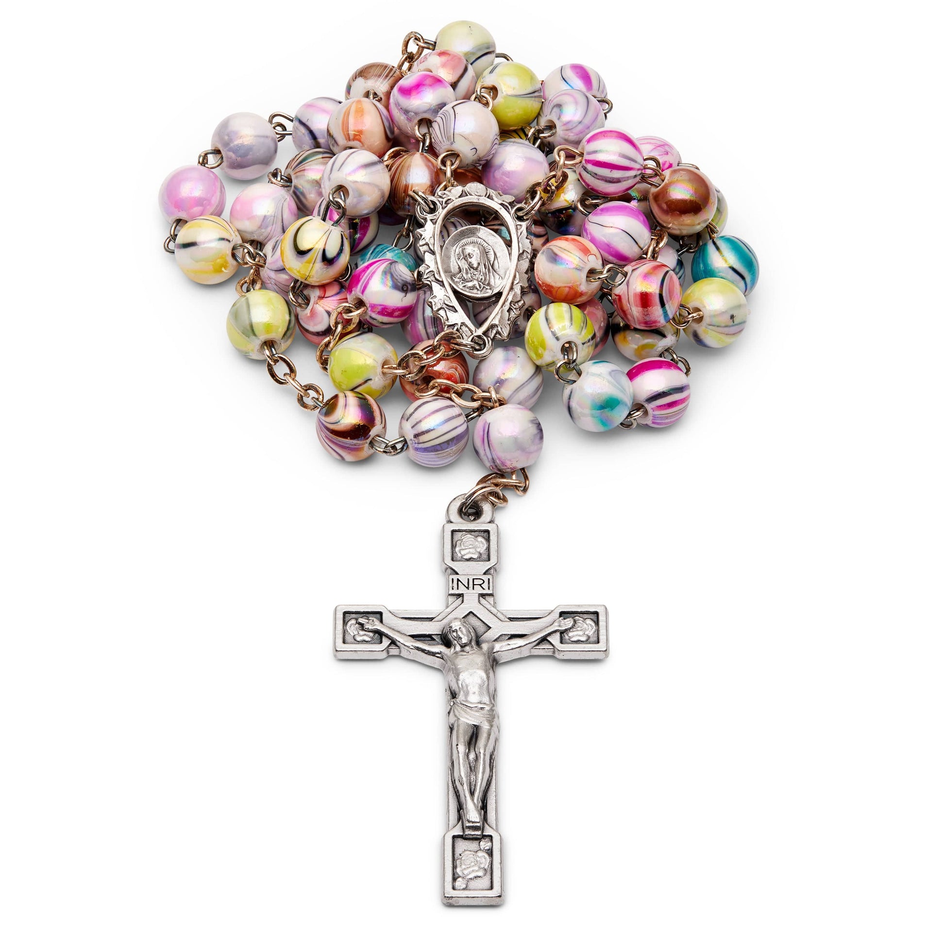 Mondo Cattolico katholische Rosenkranz Perlen für Frauen und Männer, Gesegnet während des Angelus des Papstes, Rosenkran Mondo Cattolico katholische Rosenkranz Perlen für Frauen und Männer, Gesegnet während des Angelus des Papstes, Rosenkran