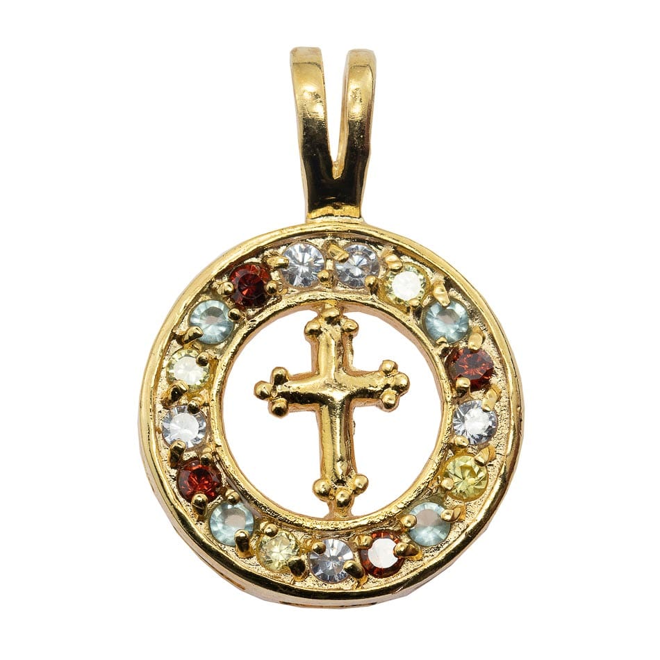 MONDO CATTOLICO Medal Pendant Medal with Trefoil Cross