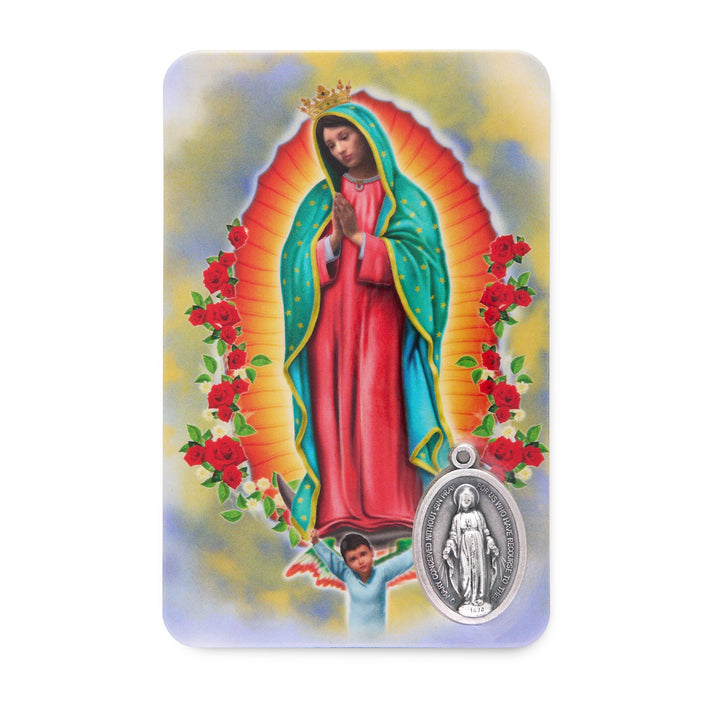 Plasticized Holy Card of Our Lady of Guadalupe | MONDO CATTOLICO