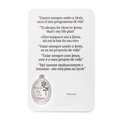 MONDO CATTOLICO ROMA Holy Card Plasticized Holy Card of Saint Carlo Acutis