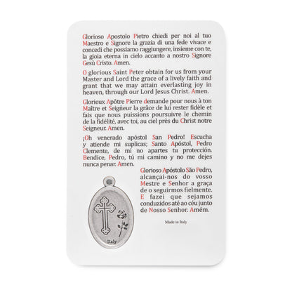 MONDO CATTOLICO ROMA Holy Card Plasticized Holy Card of St. Peter