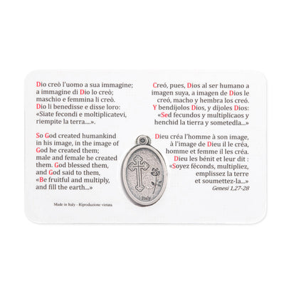 MONDO CATTOLICO ROMA Holy Card Plasticized Holy Card of the Creation of Adam