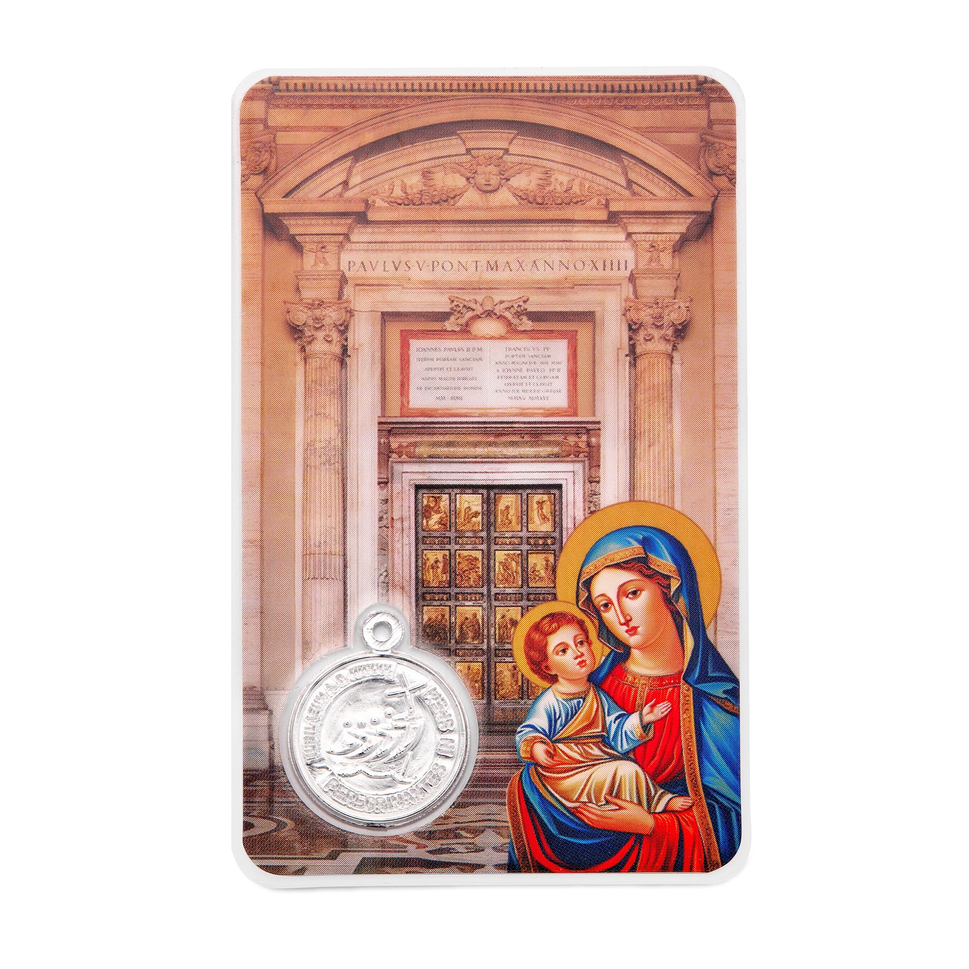 MONDO CATTOLICO ROMA Holy Card Plasticized Holy Card of the Holy Door