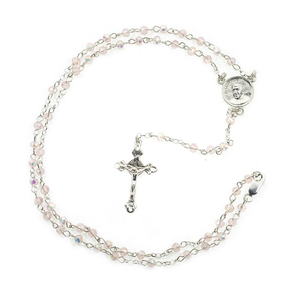 MONDO CATTOLICO Prayer Beads Pope Francis Rosary in Sterling Silver