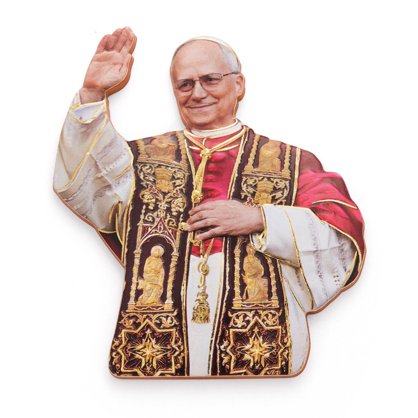 Mondo Cattolico Magnet 7 cm (2.76 in) Pope Leo XIV Die-Cut Magnet