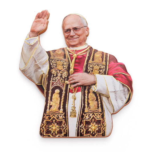 Mondo Cattolico Magnet 7 cm (2.76 in) Pope Leo XIV Die-Cut Magnet