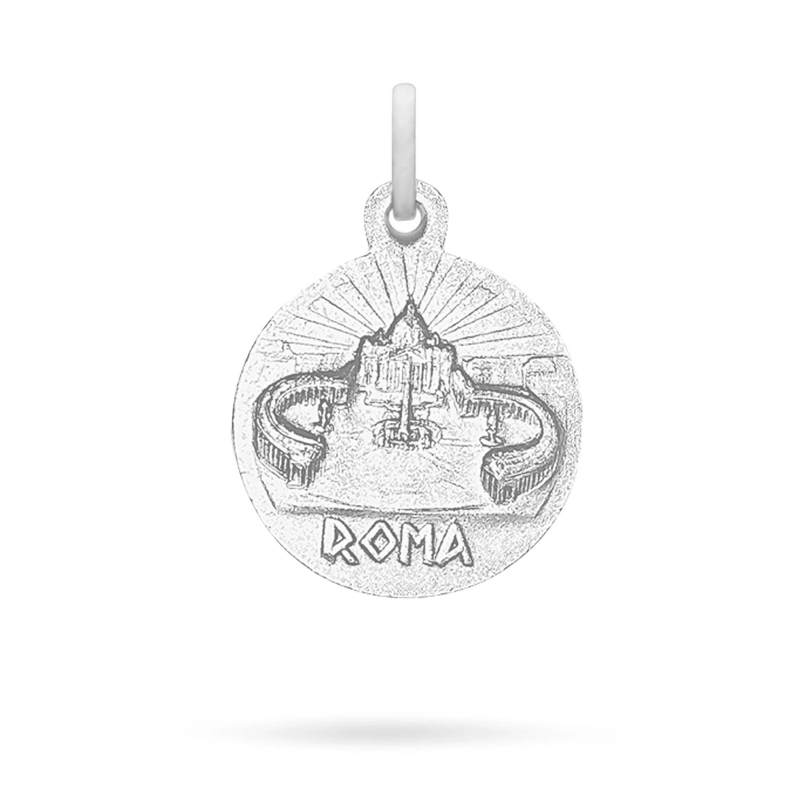 Mondo Cattolico Medal 18 mm (0.71 in) Pope Leo XIV Metal Medal with St. Peter’s Basilica