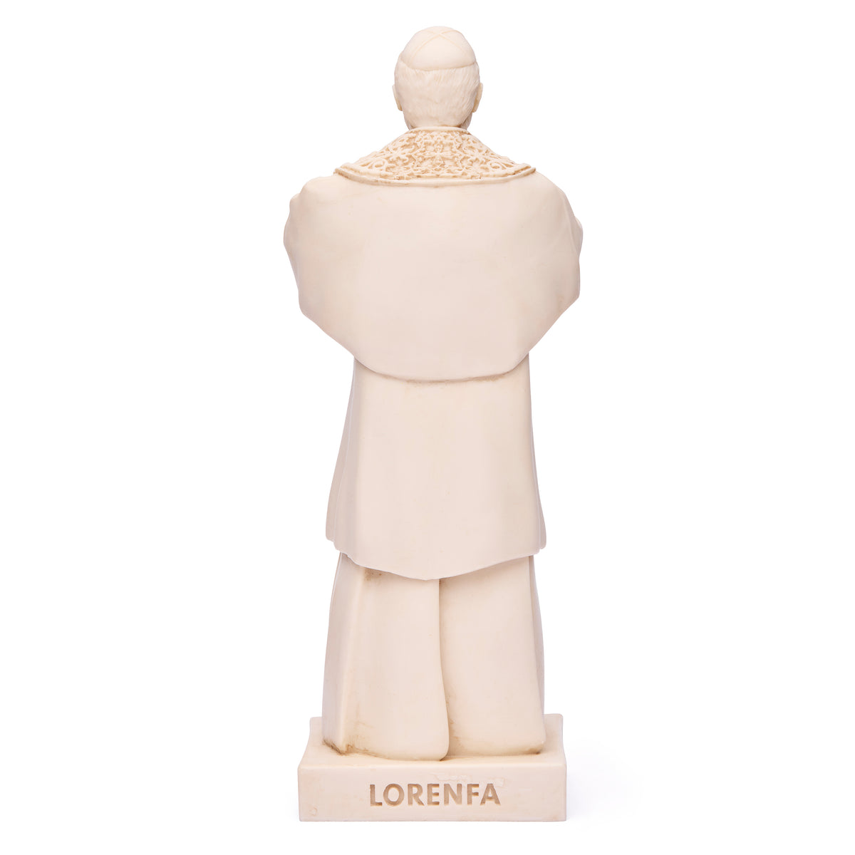 Pope Leo XIV Statue in Ivory Marble Dust