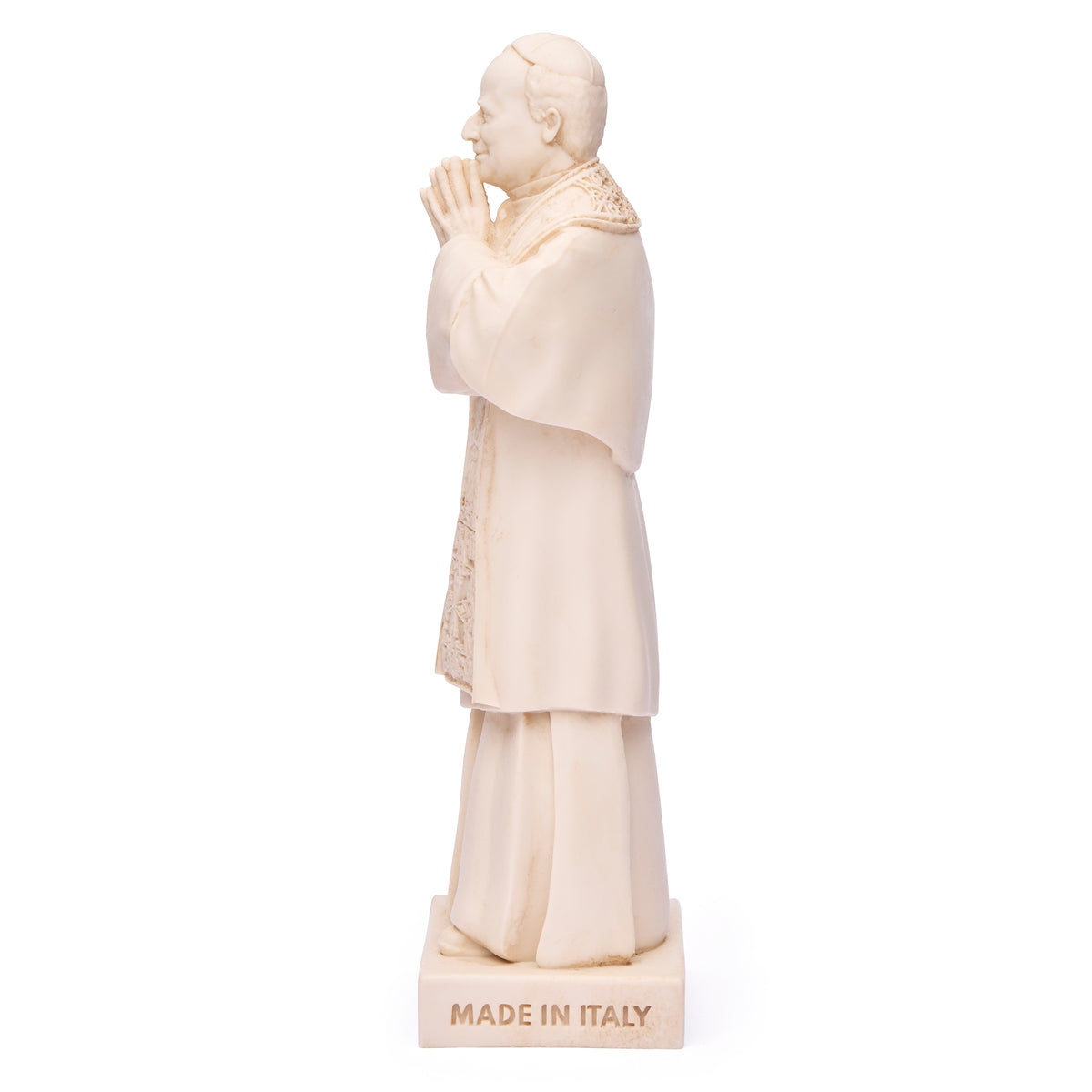 Pope Leo XIV Statue in Ivory Marble Dust