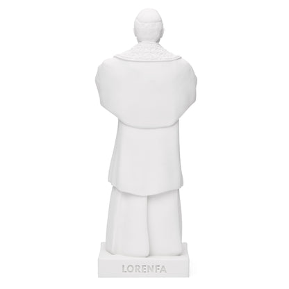 Pope Leo XIV Statue in White Marble Dust