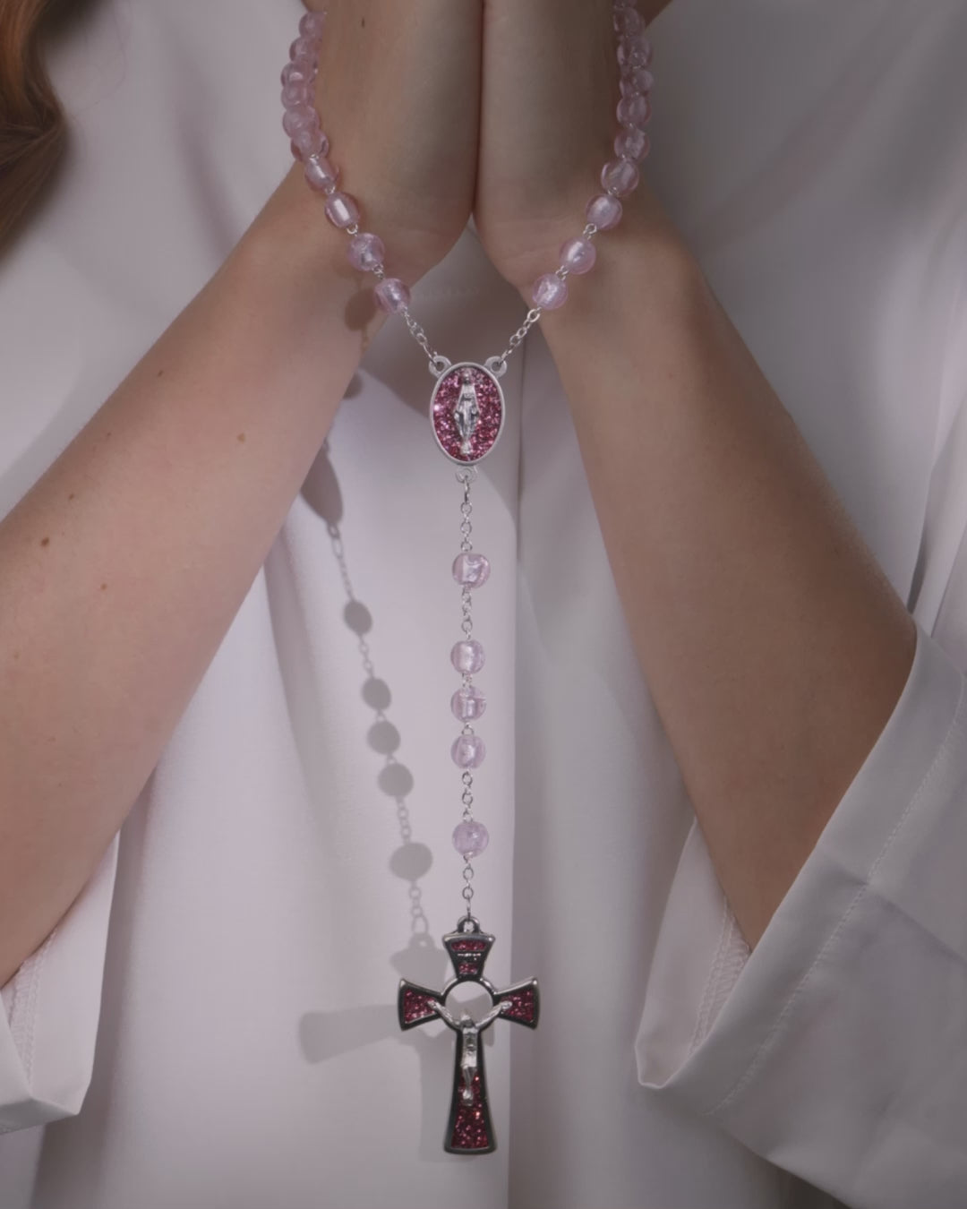 Miraculous Virgin Rosary in Murano Glass | MONDO CATTOLICO