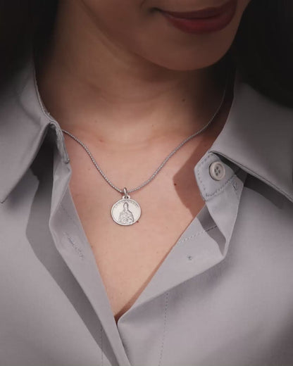 Sterling Silver Medal of Saint Januarius