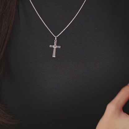 Ciondolo Croce  Nodo in Argento