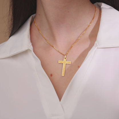 Cruz Vintage en Vermeil Frances