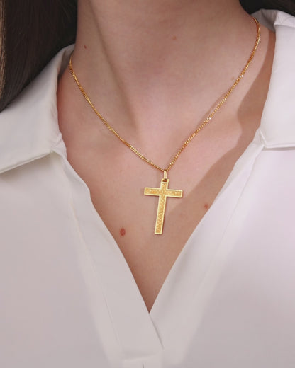 Vintage French Vermeil Cross