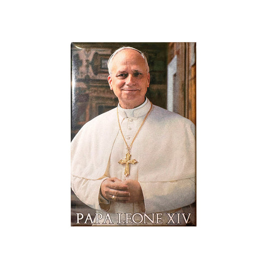 MONDO CATTOLICO ROMA Magnet 5.5x8 cm (2.17x3.15 in) Rectangular Magnet of Pope Leo XIV
