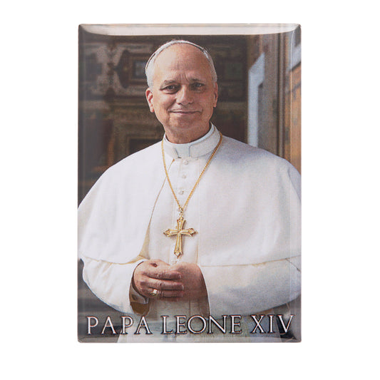 MONDO CATTOLICO ROMA Magnet 5.50 x 8 cm (2.17 x 3.15 in) Rectangular Magnet of Pope Leo XIV