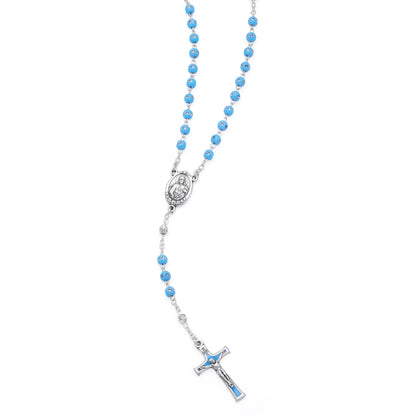 MONDO CATTOLICO ROMA Prayer Beads Resin Rosary With Strass