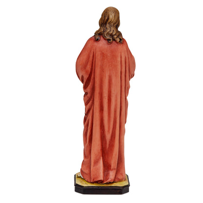 Mondo Cattolico 16 cm (6.30 in) Resin Statue of Sacred Heart of Jesus