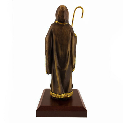 MONDO CATTOLICO 16 cm (6.30 in) Resin Statue of St. Benedict of Nursia