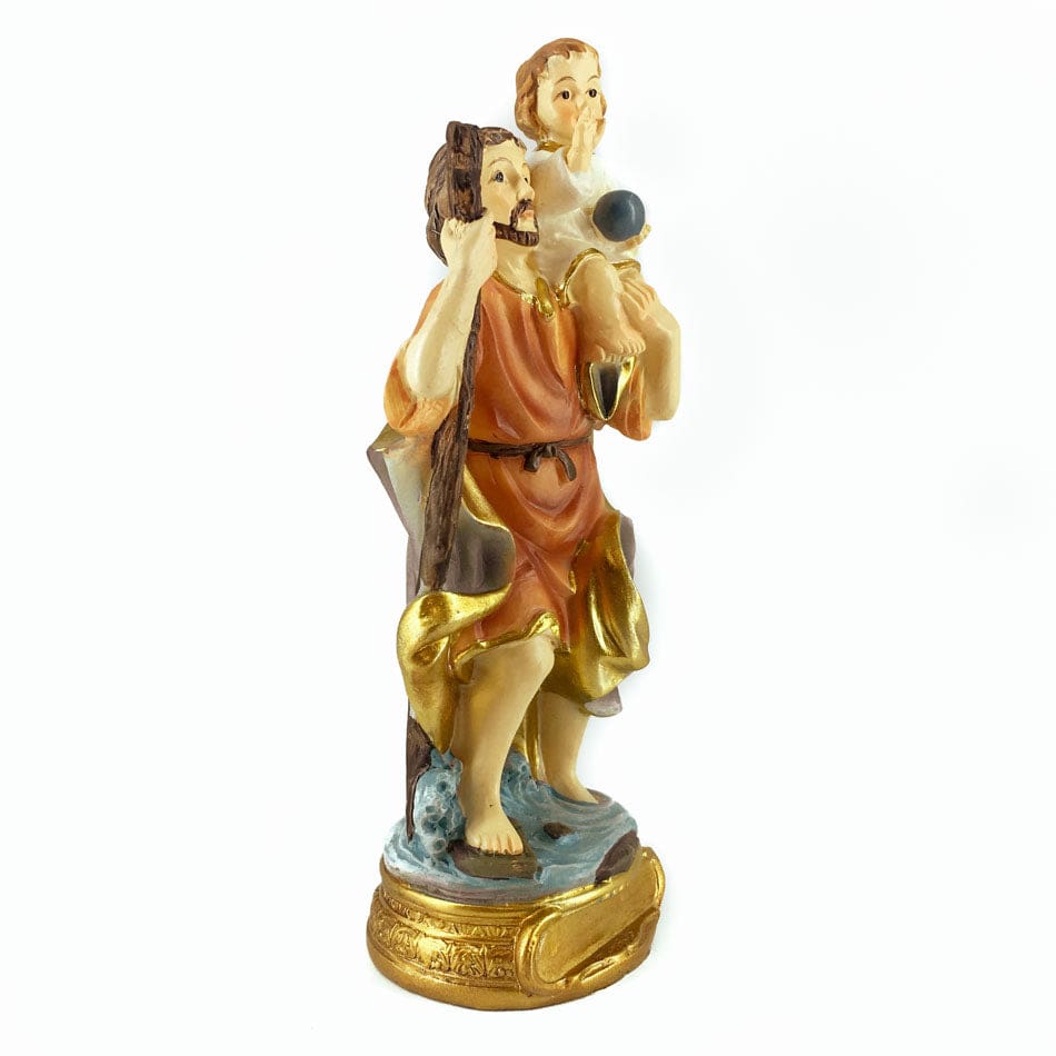 MONDO CATTOLICO 12.7 cm (5 in) Resin Statue of St. Christopher