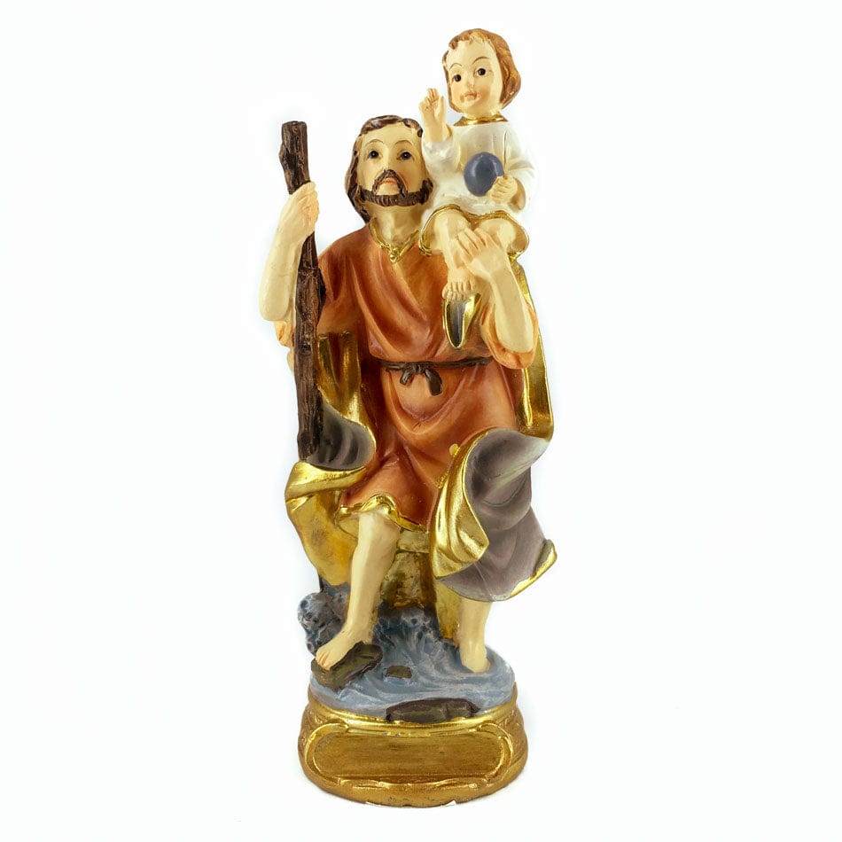 MONDO CATTOLICO 12.7 cm (5 in) Resin Statue of St. Christopher