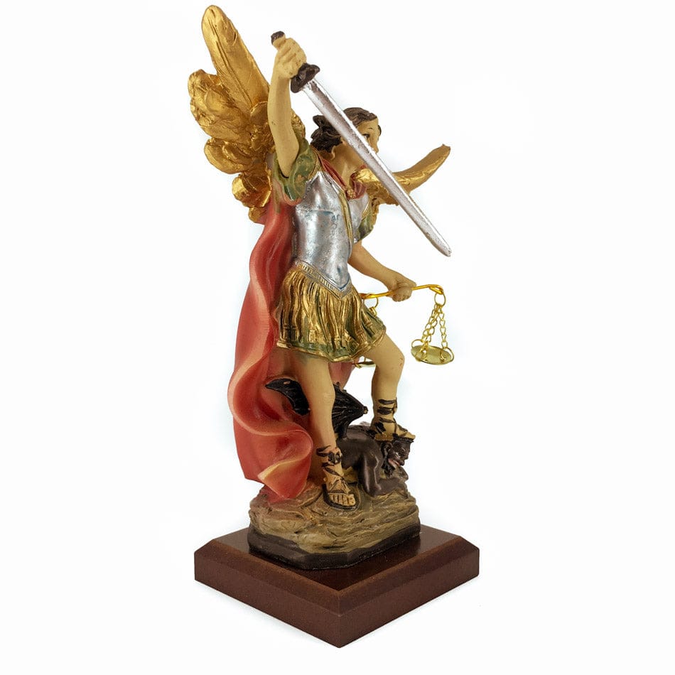 MONDO CATTOLICO 14 cm (5.51 in) Resin Statue of St. Michael the Archangel