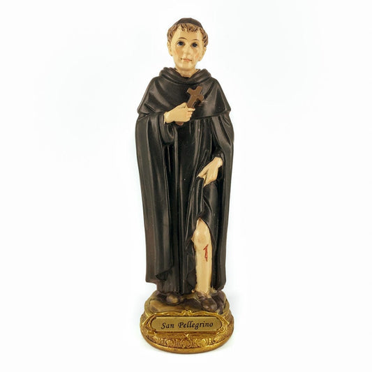 MONDO CATTOLICO 14 cm (5.51 in) Resin Statue of St. Peregrine Laziosi