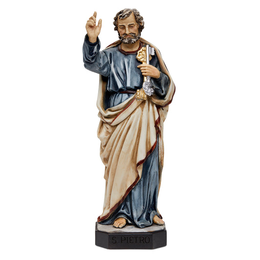Mondo Cattolico 30 cm (11.81 in) Resin Statue of St. Peter the Apostle