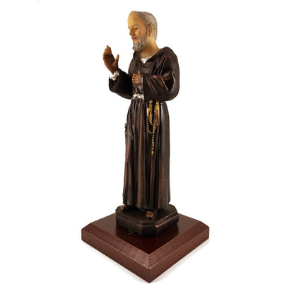 MONDO CATTOLICO 16 cm (6.30 in) Resin Statue of St. Pio of Pietrelcina