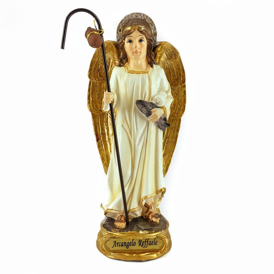 MONDO CATTOLICO 12.5 cm (4.92 in) Resin Statue of St. Raphael the Archangel