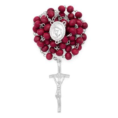 MONDO CATTOLICO ROMA Rosary 45 cm (17.71 in) / 6 mm (0.23 in) Rosary box of Pope Leo XIV with a Scent of Rose