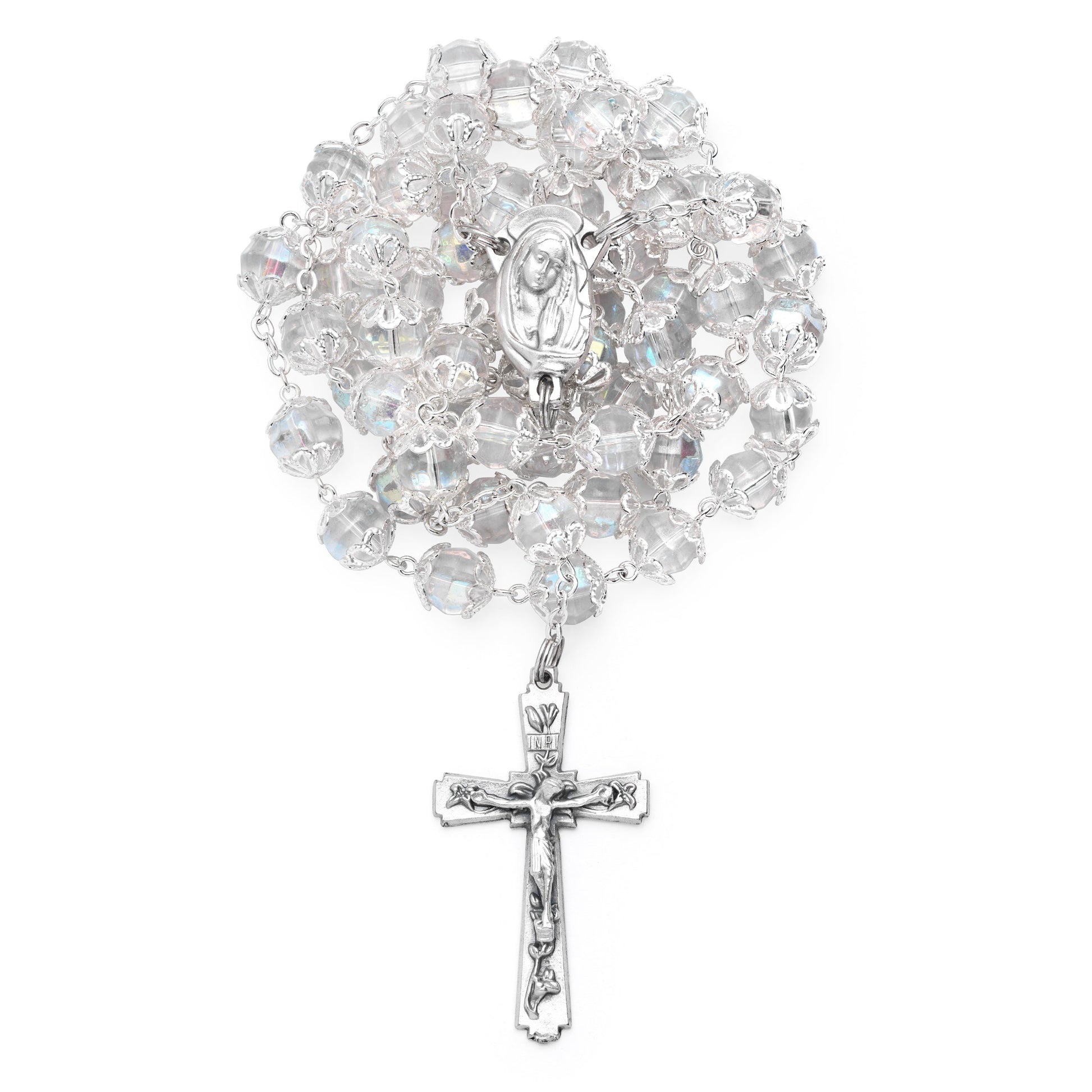 MONDO CATTOLICO ROMA Prayer Beads Rosary in Glass