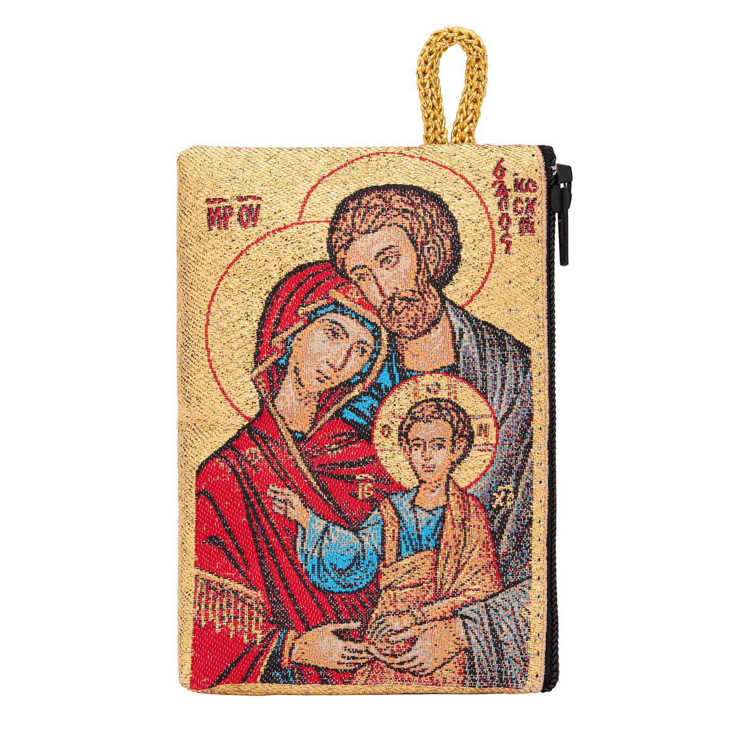MONDO CATTOLICO ROMA Rosary Box 7 x 10 cm (2.76 x 3.94 in) Rosary Pouch with Holy Family