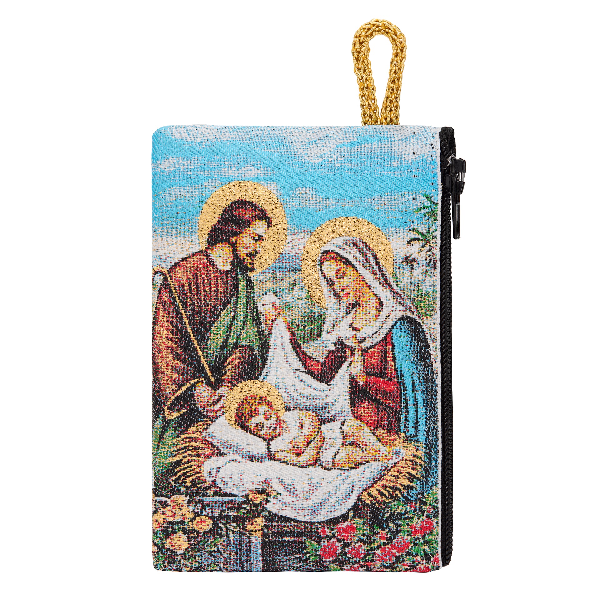MONDO CATTOLICO ROMA Rosary Box 7 x 10 cm (2.76 x 3.94 in) Rosary Pouch with Nativity Scene