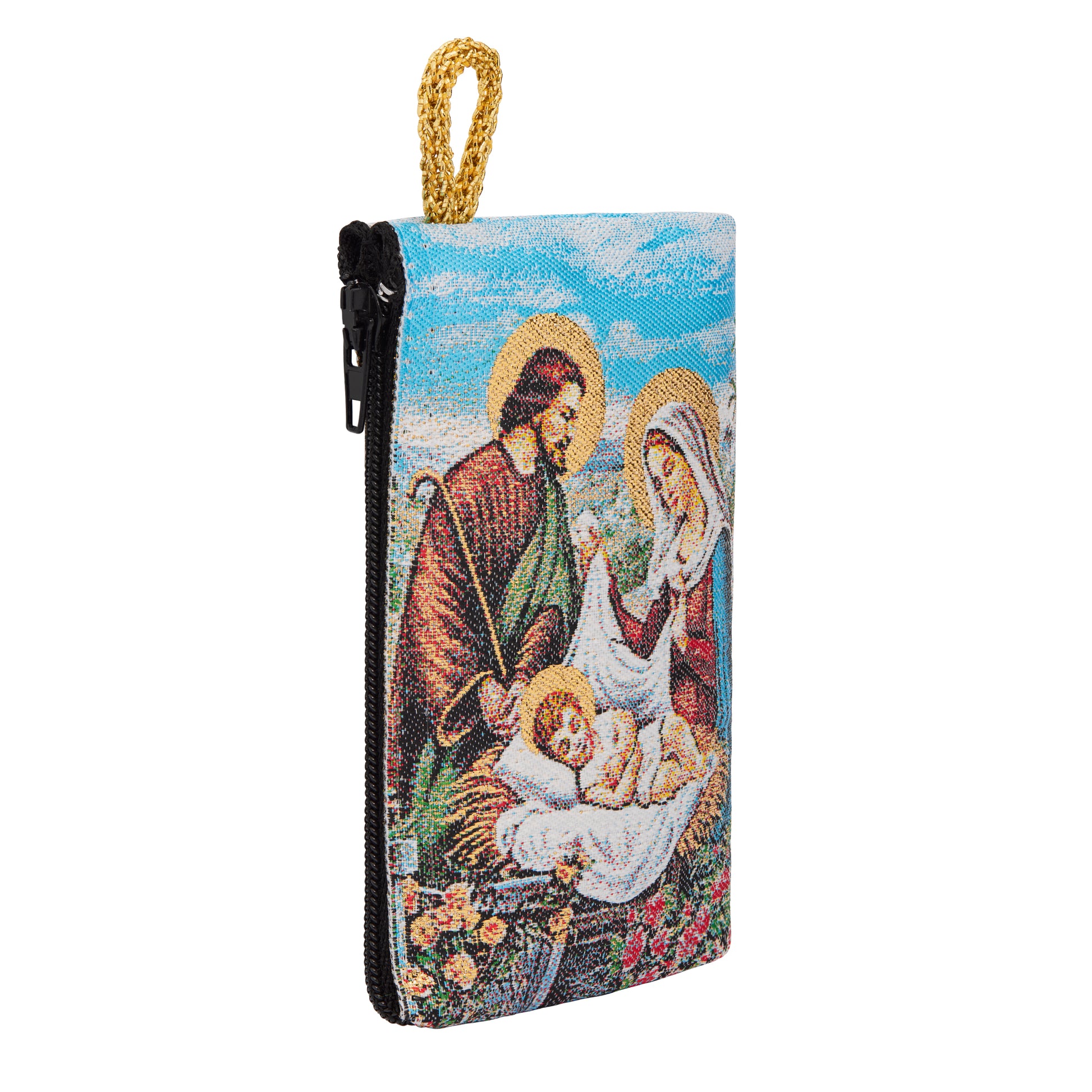 MONDO CATTOLICO ROMA Rosary Box 7 x 10 cm (2.76 x 3.94 in) Rosary Pouch with Nativity Scene