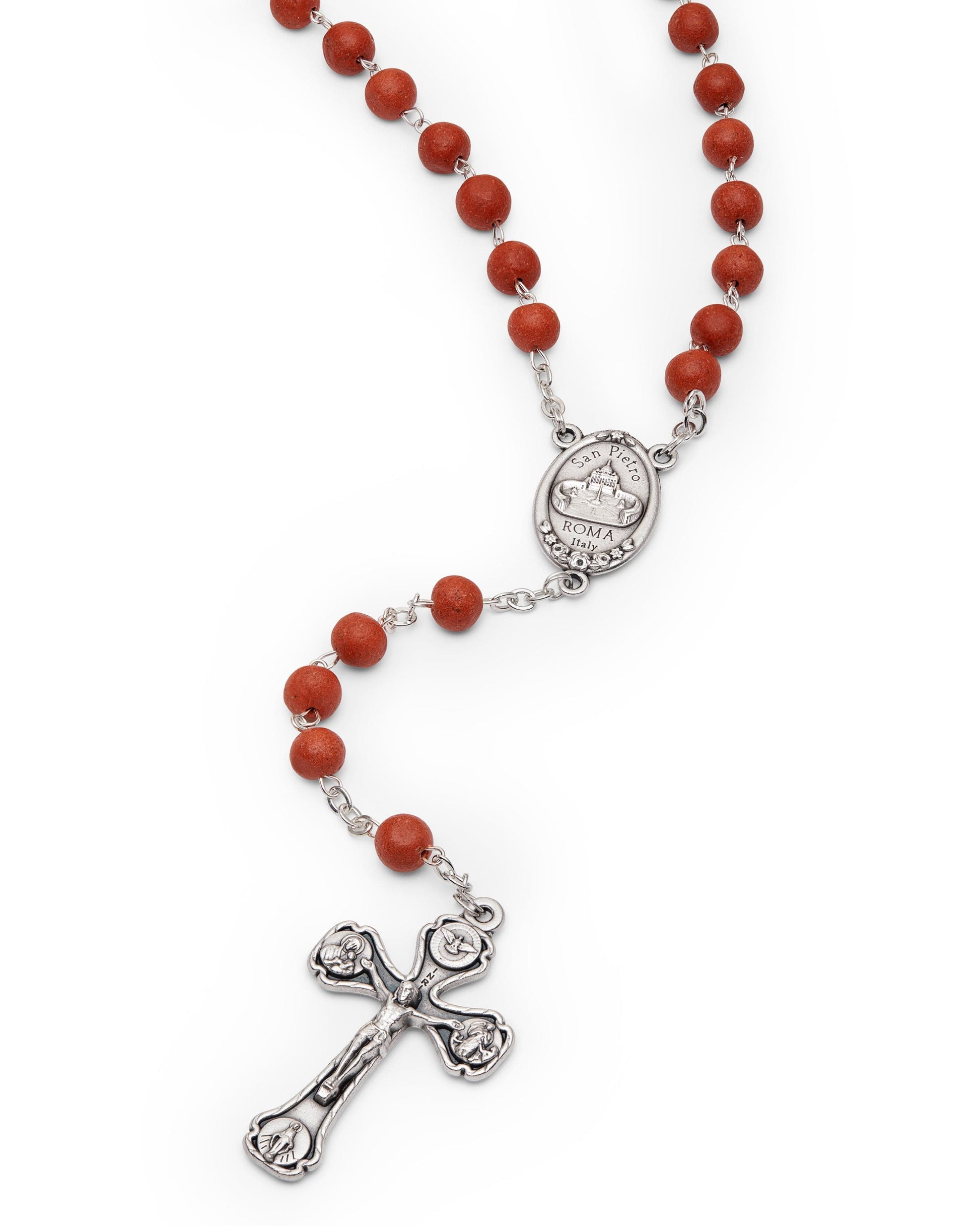 MONDO CATTOLICO Prayer Beads Rose Petals Rosary, The Original One