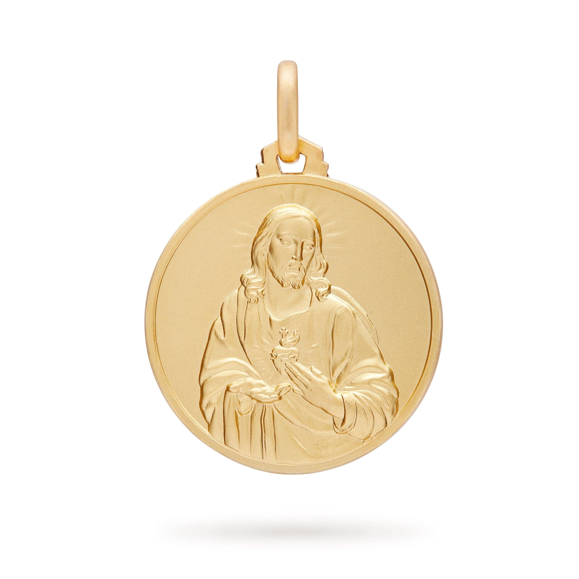 MONDO CATTOLICO Jewelry Round Scapular Gold Medal