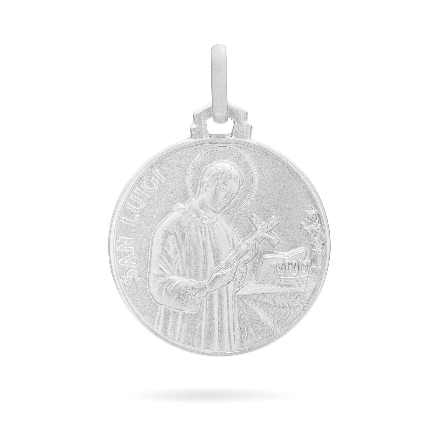 MONDO CATTOLICO Medal 18 mm (0.70 in) Saint Aloysius Sterling Silver Medal